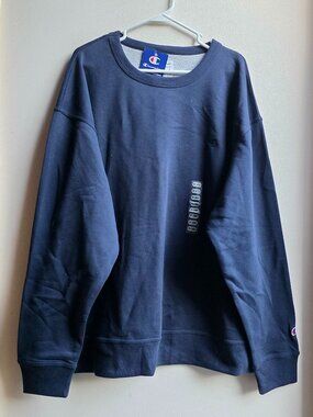 NWT Champion Blue Crew Neck Sweatshirt Size 2XL